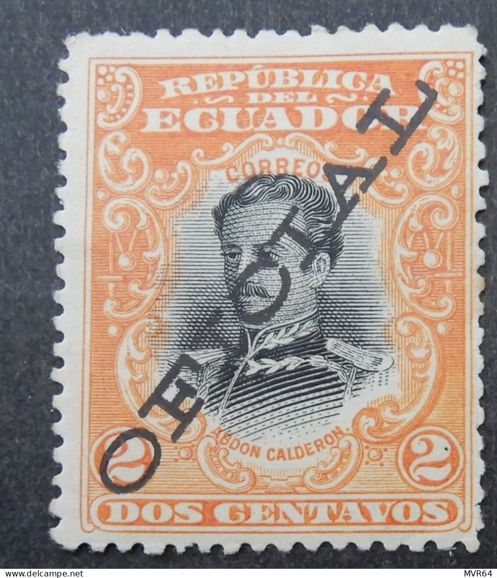 Ecuador 1899 (1a) Abdon Calderon Overprinted Oficial - Ecuador