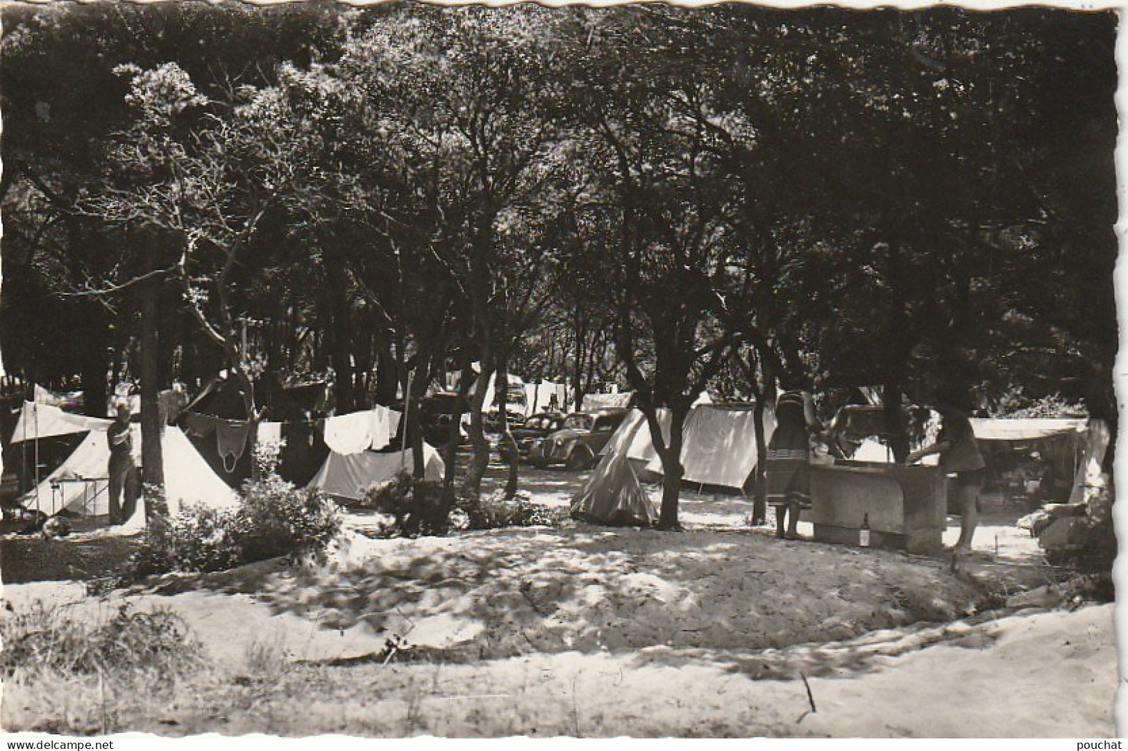 KO 24-(83) LA CAPTE D' HYERES - LE CAMPING - CAMPEURS ET LEURS TENTES - 2 SCANS - Hyeres