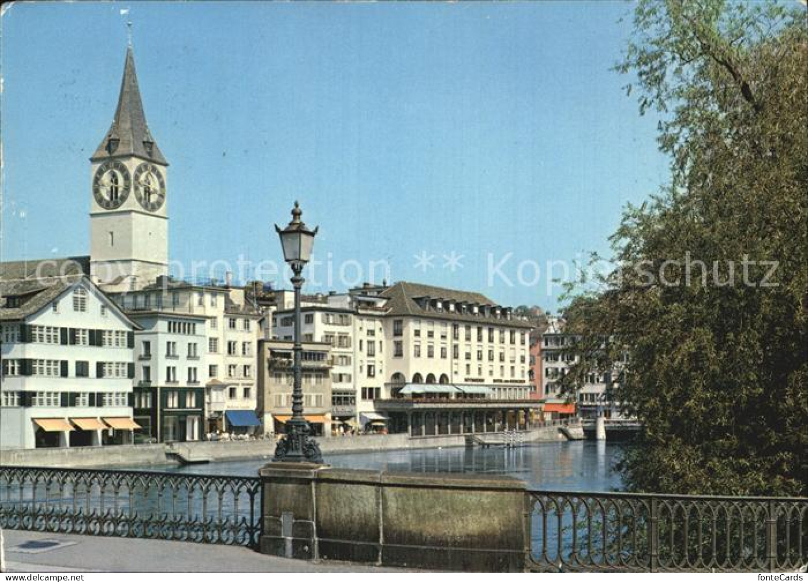 12610693 Zuerich ZH Partie An Der Limmat Mit Sankt Peter Zuerich - Sonstige & Ohne Zuordnung