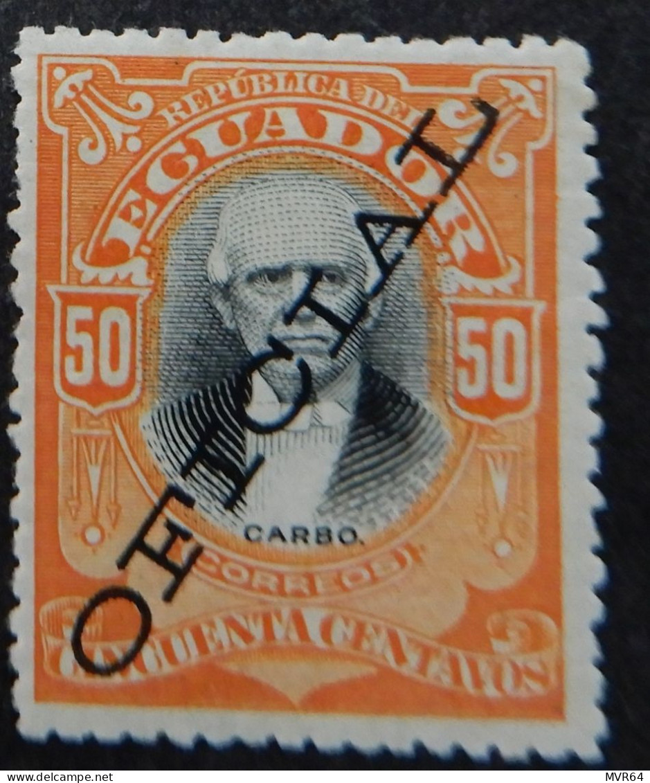 Ecuador 1899 (1d) Carbo Overprinted Oficial - Ecuador