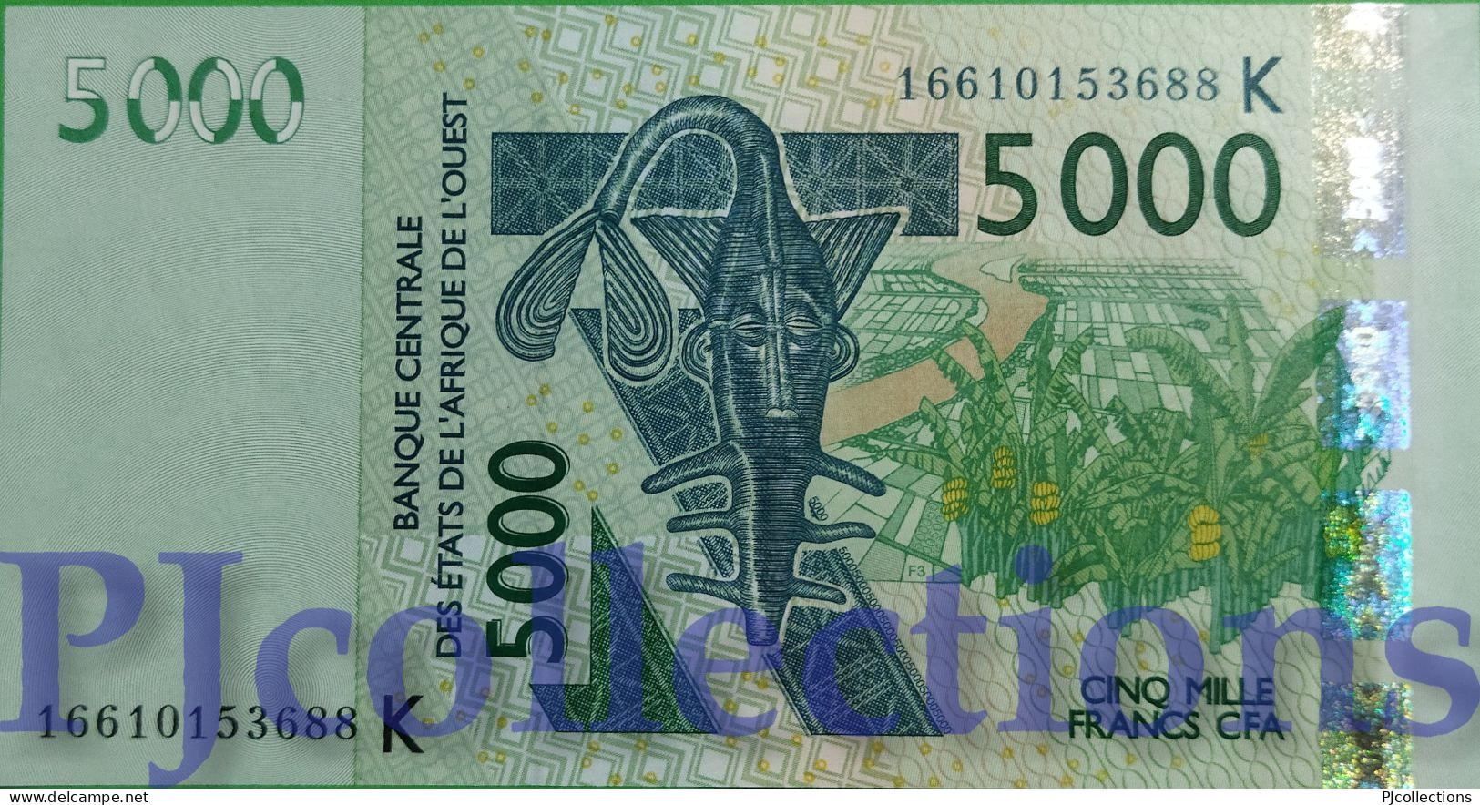 WEST AFRICAN STATES 5000 FRANCS 2016 PICK 717Kp UNC - West African States