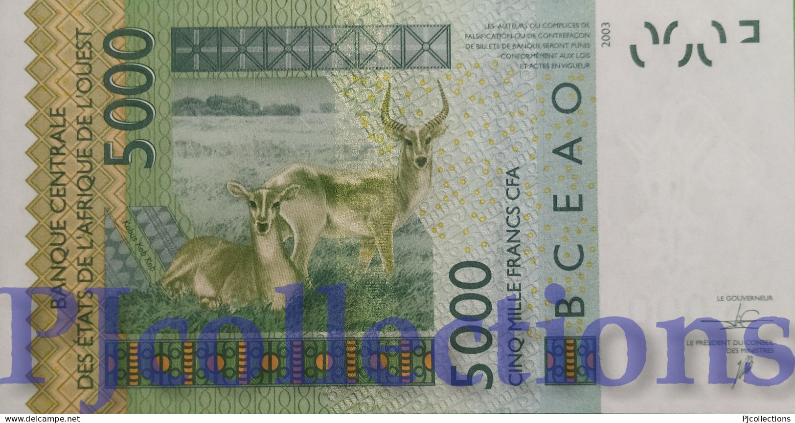 WEST AFRICAN STATES 5000 FRANCS 2016 PICK 717Kp UNC - West-Afrikaanse Staten