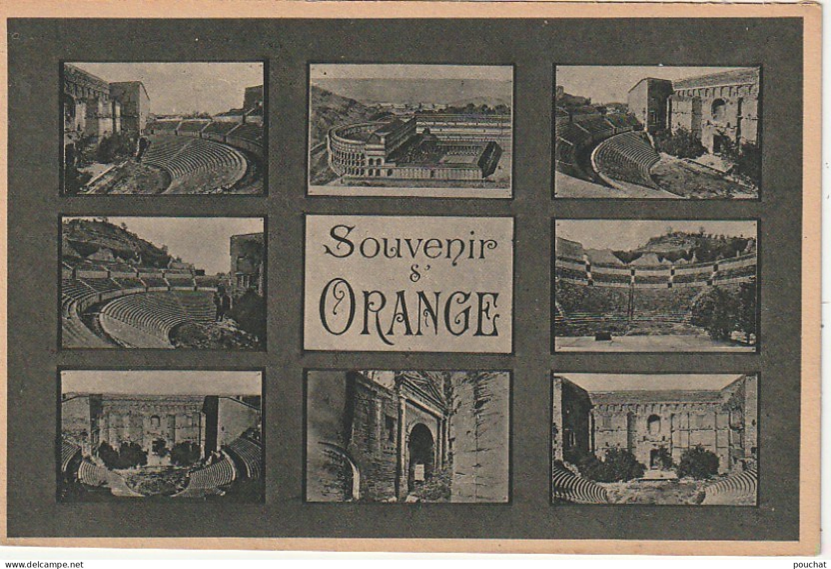 LE 2-(84) SOUVENIR D' ORANGE - CARTE MULTIVUES  - 2 SCANS - Orange