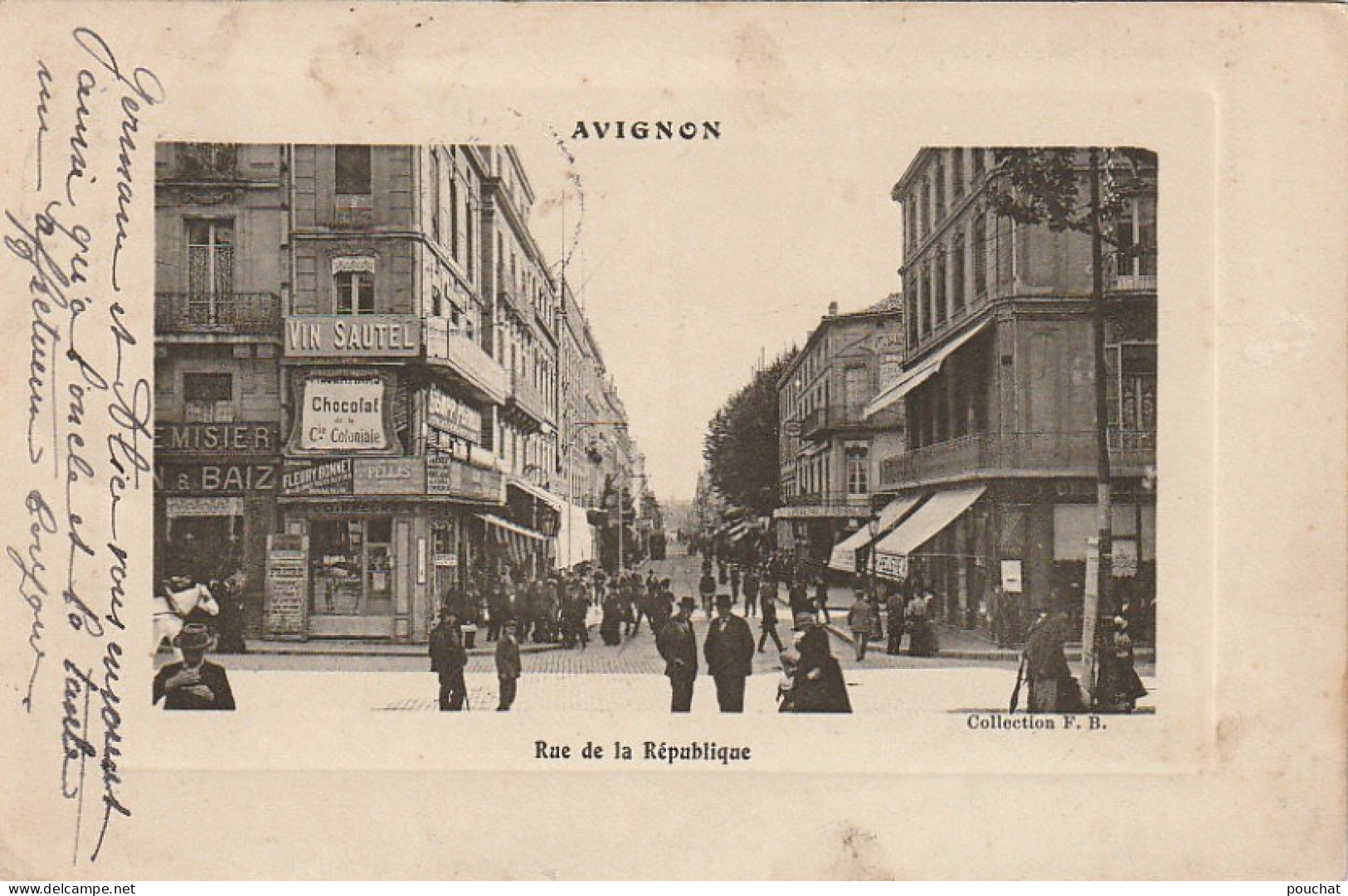 LE 2-(84) AVIGNON - RUE DE LA REPUBLIQUE - COMMERCES - 2 SCANS - Avignon