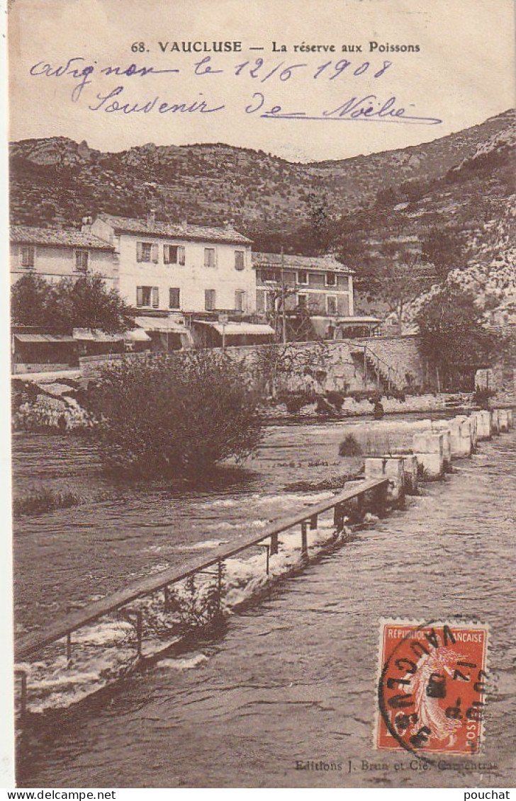 LE 2-(84) VAUCLUSE - LA RESERVE AUX POISSONS - 2 SCANS - Altri & Non Classificati