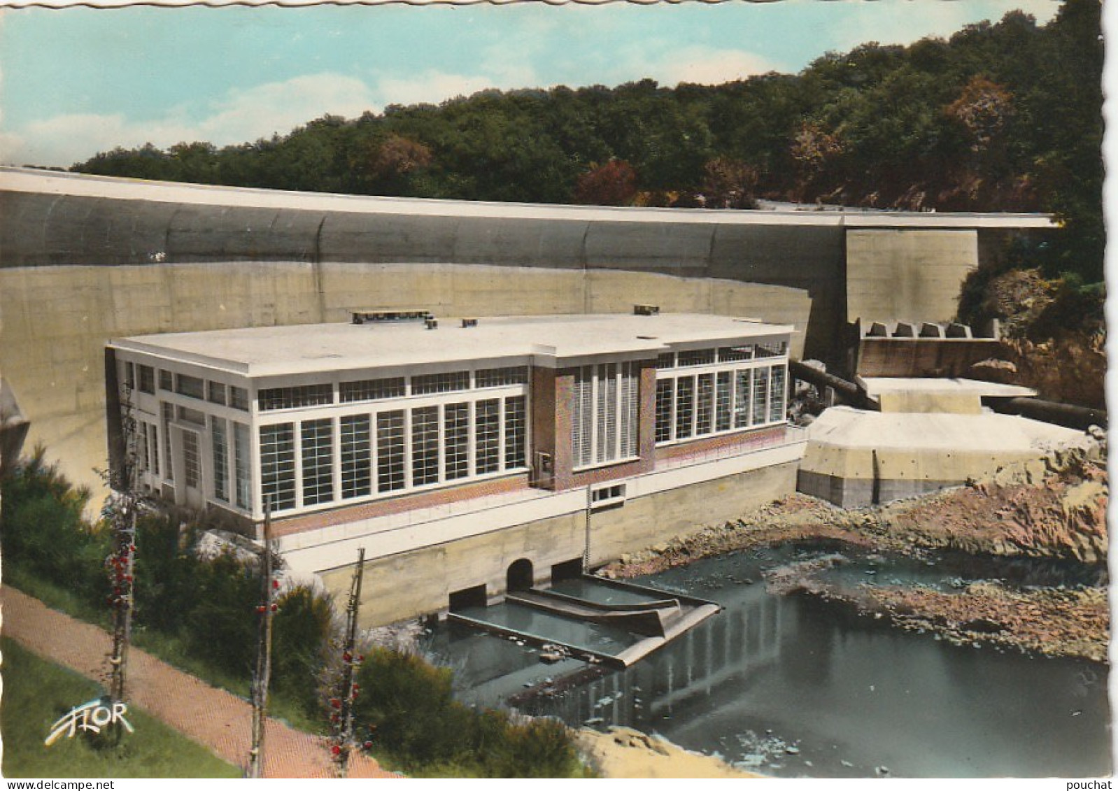 LE 3-(85) BARRAGE DE MERVENT - LA CENTRALE ELECTRIQUE - CARTE COULEURS - 2 SCANS - Autres & Non Classés