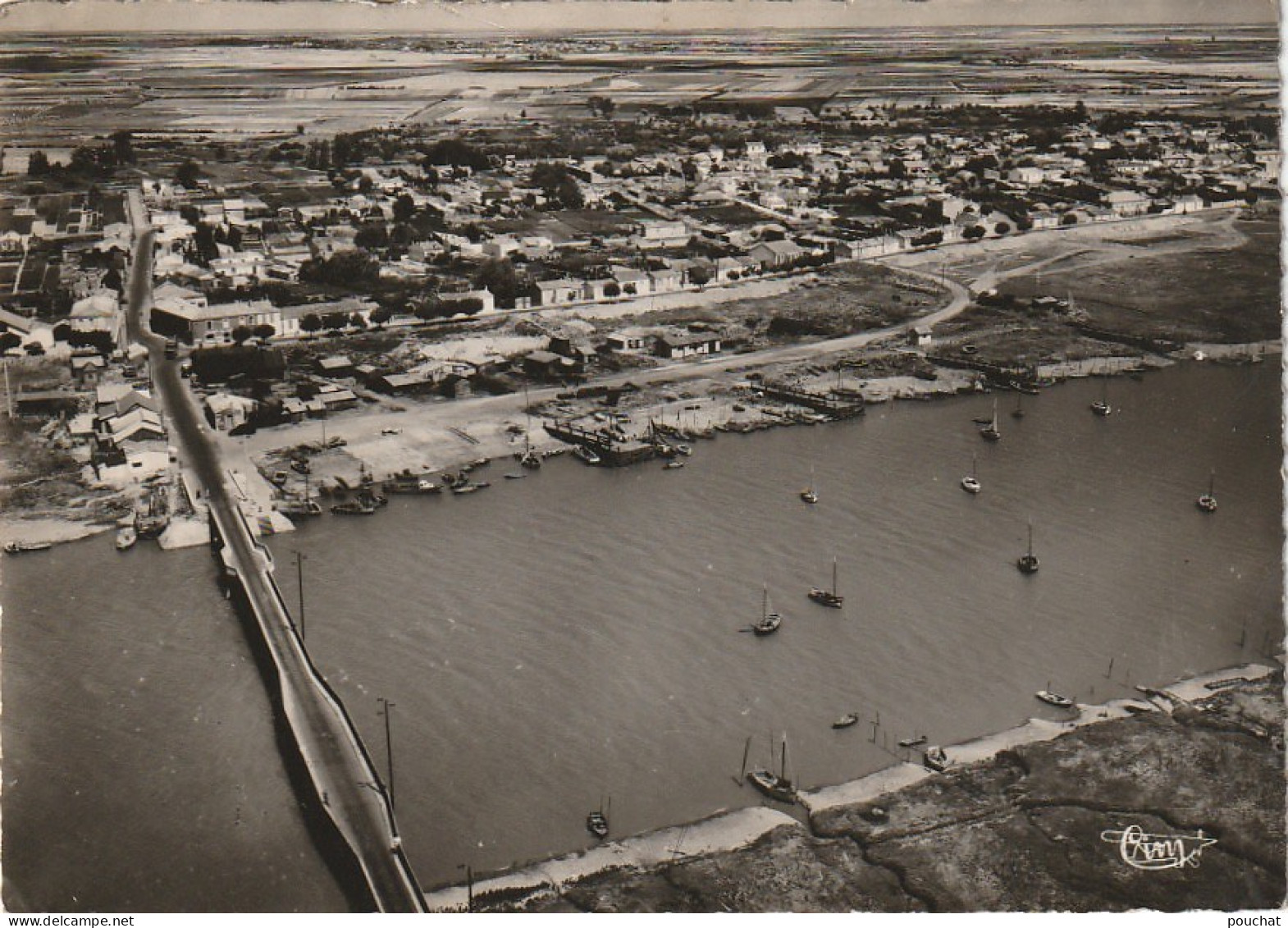 LE 3-(85) L ' AIGUILLON SUR MER - LE PORT - VUE AERIENNE  - 2 SCANS - Altri & Non Classificati