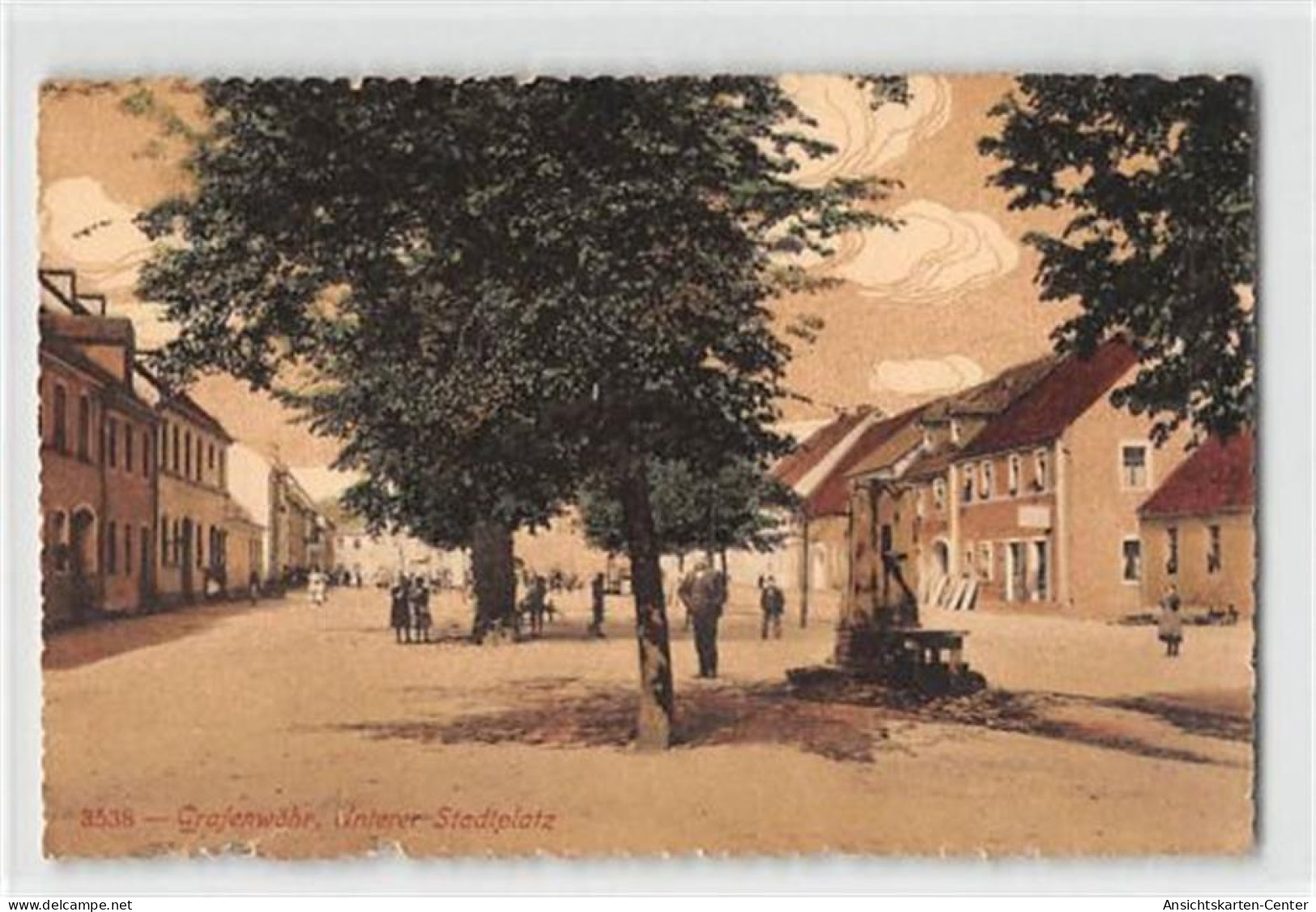 39118606 - Grafenwoehr. Partie Am Unteren Stadtplatz. Feldpost, Stempel Von 1917. Leicht Buegig, Sonst Gut Erhalten - Weiden I. D. Oberpfalz