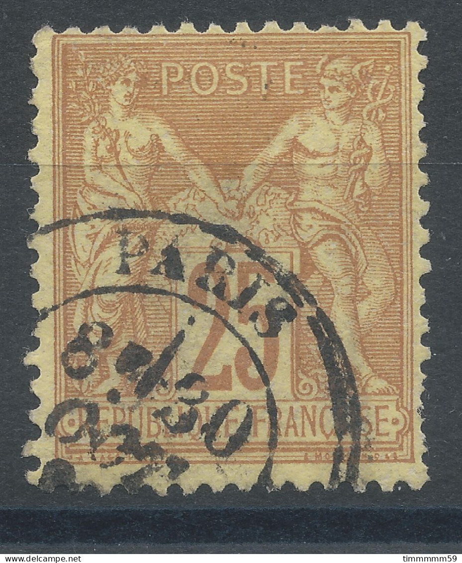 Lot N°82863   N°92, Oblitéré Cachet à Date De PARIS - 1876-1898 Sage (Type II)