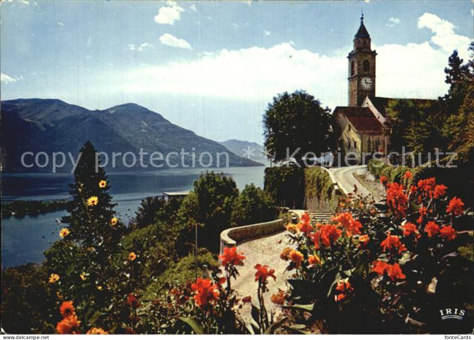 12607791 Ronco Sopra Ascona Kirchenpartie Lago Maggiore Ronco Sopra Ascona - Other & Unclassified