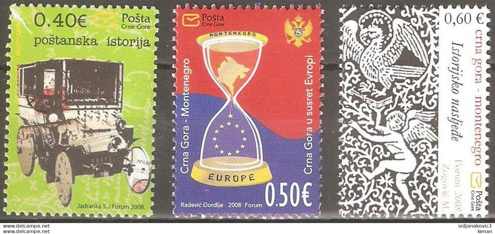 Montenegro, 2008, Mi: 182/84 (MNH) - Montenegro