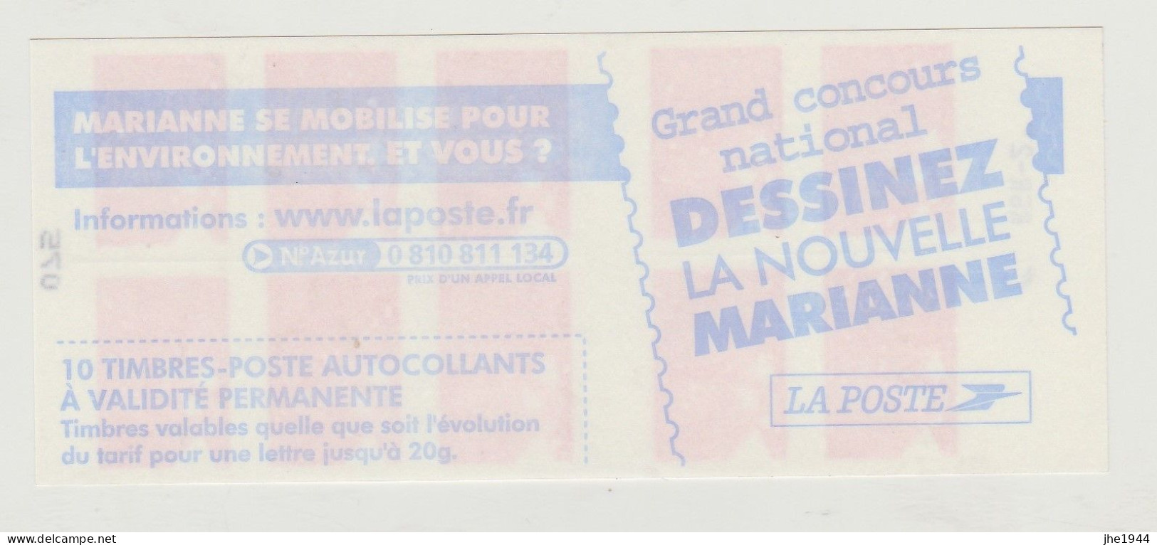 France Carnet N° 3419-C13 ** Dessinez La Nouvelle Marianne - Sonstige & Ohne Zuordnung