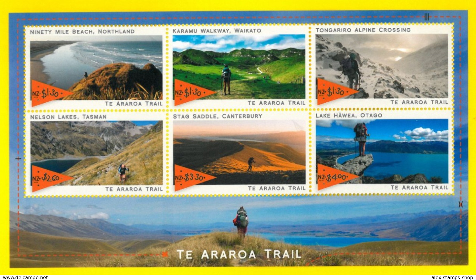 NEW ZEALAND 2019 TE ARAROA TRAIL NEW SHEET - FOGLIETTO NUOVO - Blokken & Velletjes