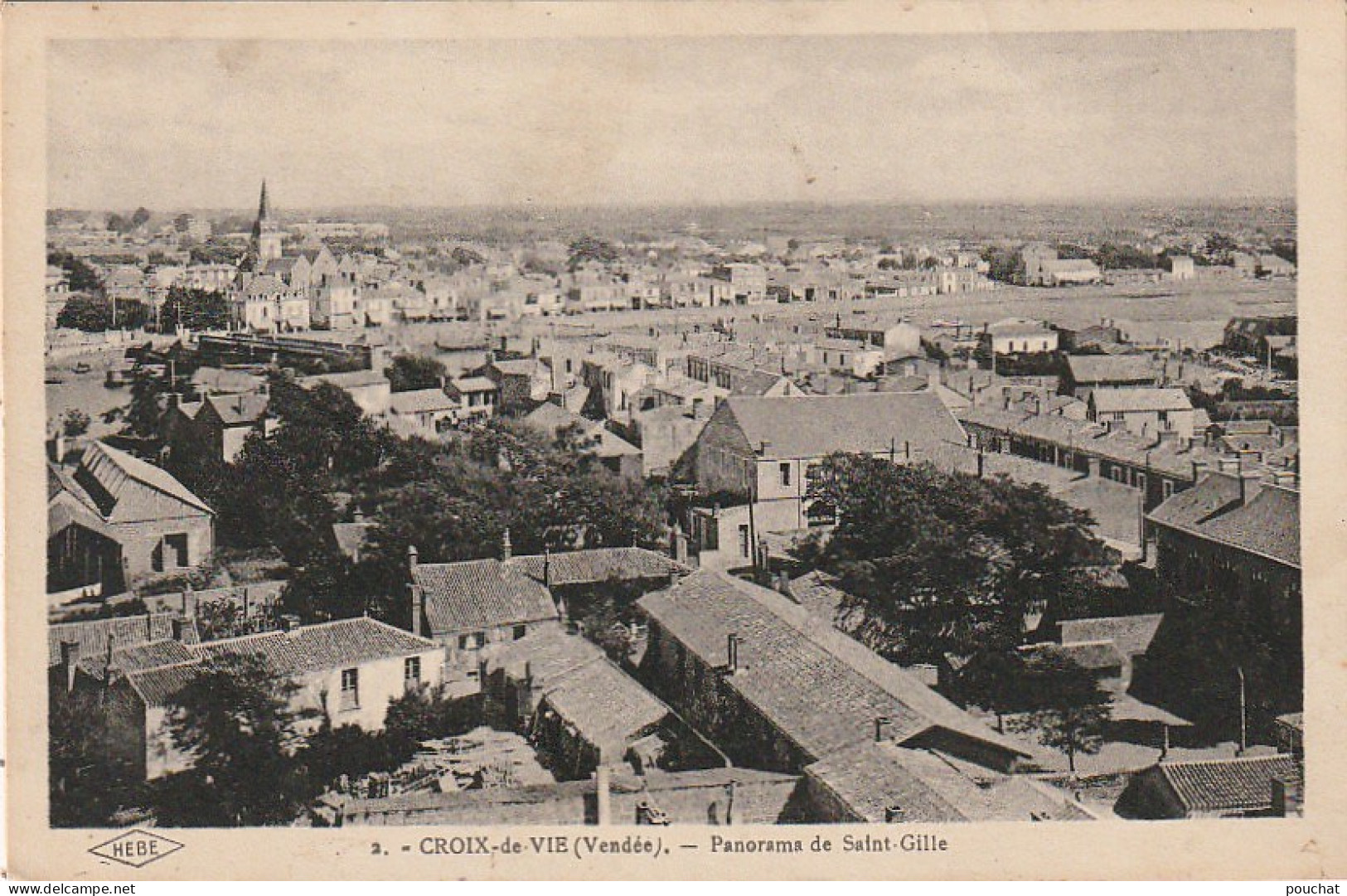 LE 4-(85) CROIX DE VIE - PANORAMA  - 2 SCANS  - Saint Gilles Croix De Vie