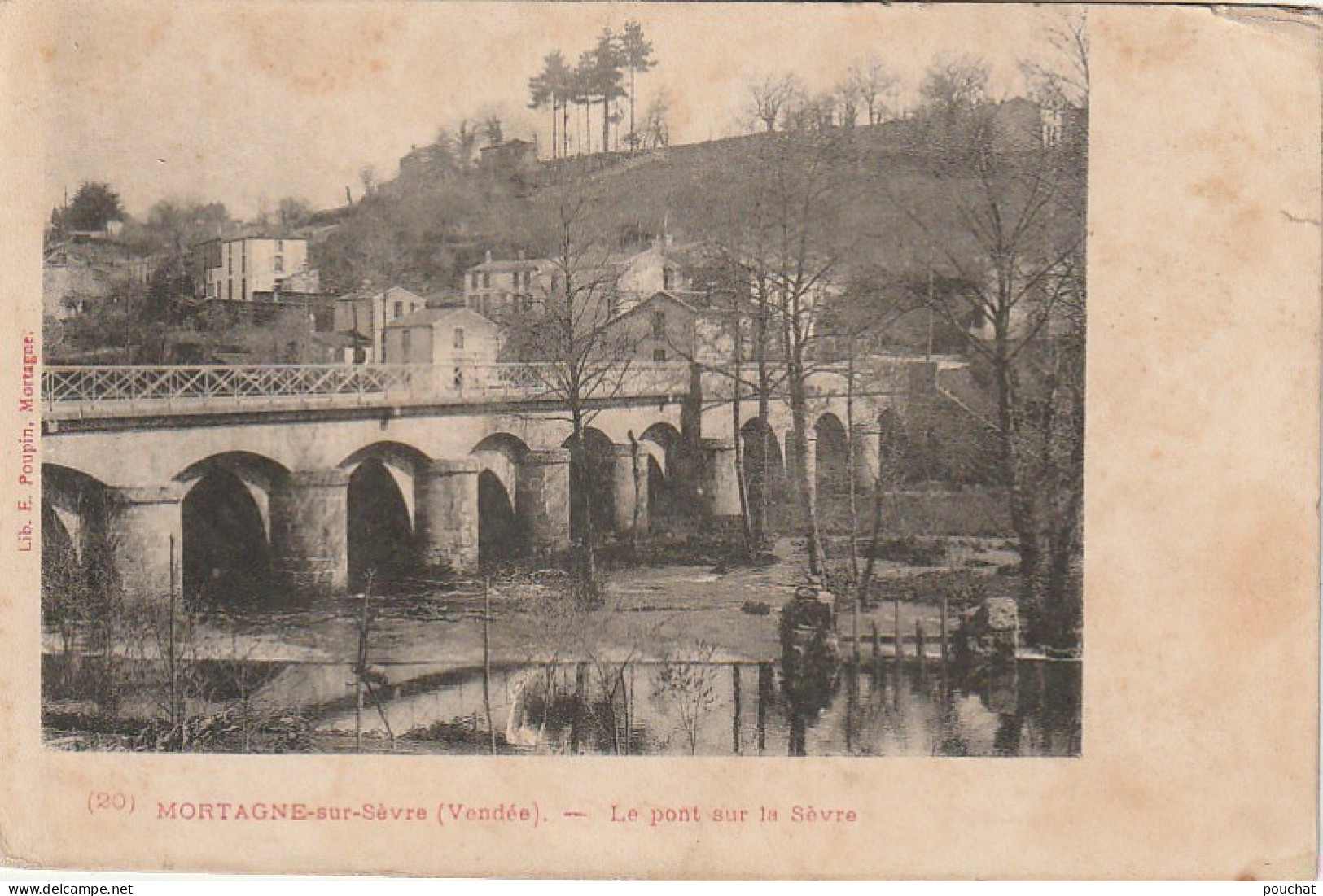 LE 4-(85) MORTAGNE SUR SEVRE - LE PONT SUR LA SEVRE - 2 SCANS - Mortagne Sur Sevre