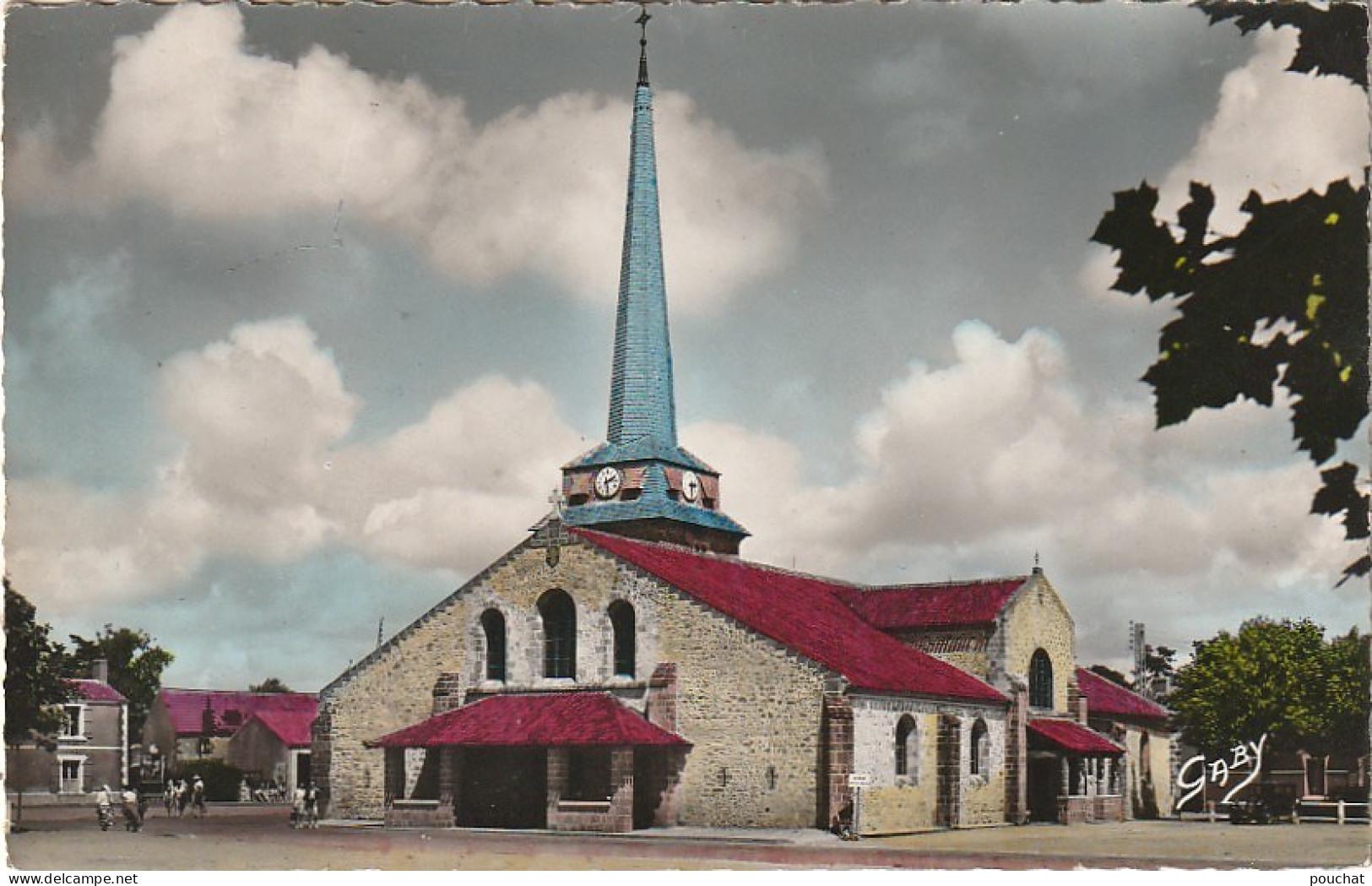 LE 5-(85)  SAINT JEAN DE MONTS - L ' EGLISE - CARTE COULEURS - 2 SCANS - Saint Jean De Monts