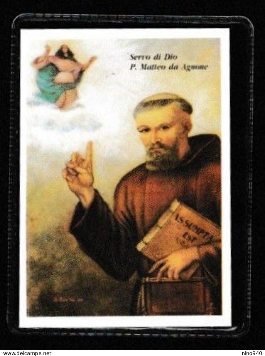 SERVI DI DIO P. MATTEO DA AGNONE - CON RELIQUIA - Mm. 50 X 70 - Godsdienst & Esoterisme