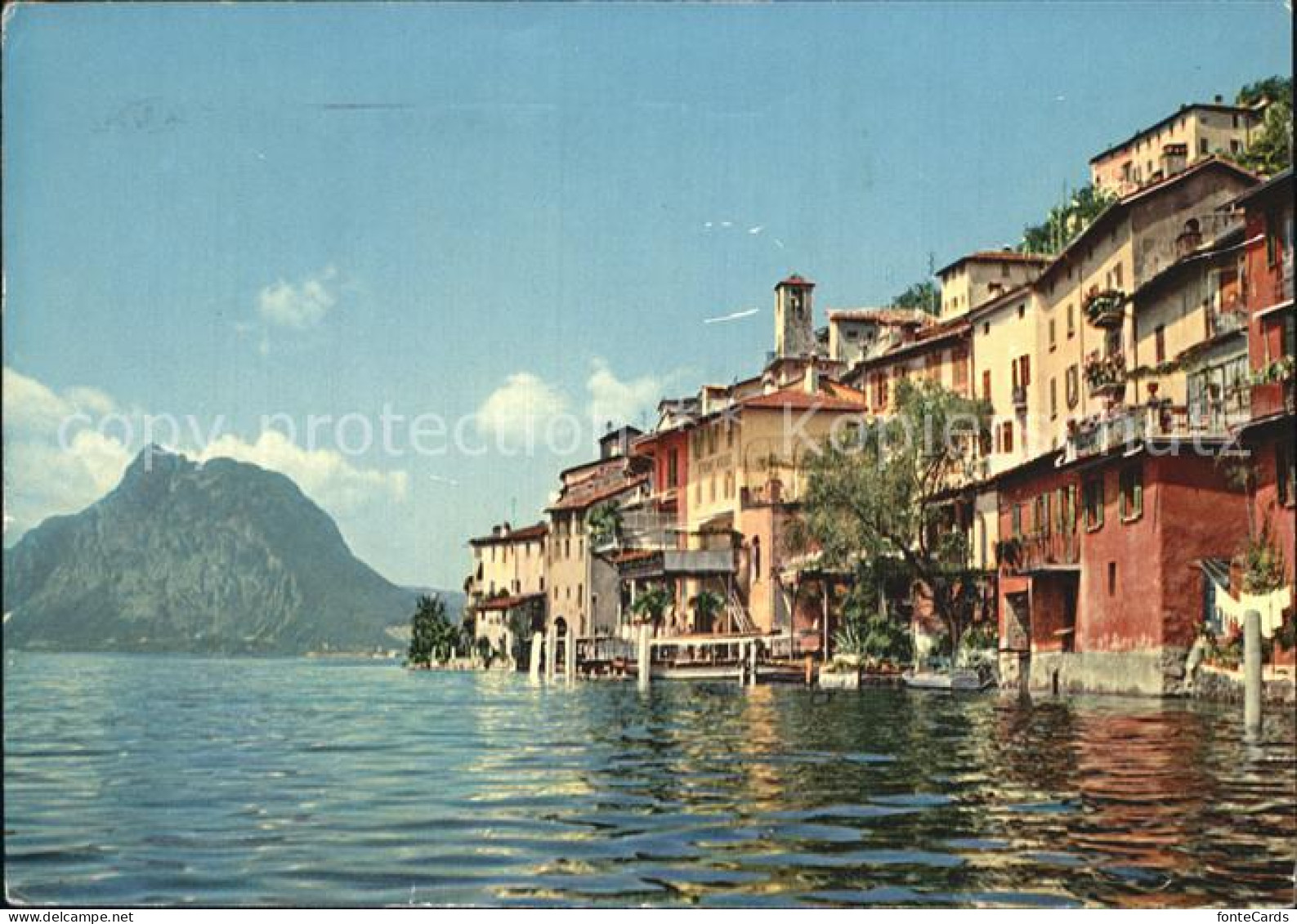 12606294 Gandria Lago Di Lugano Blick Zum San Salvador Gandria - Autres & Non Classés