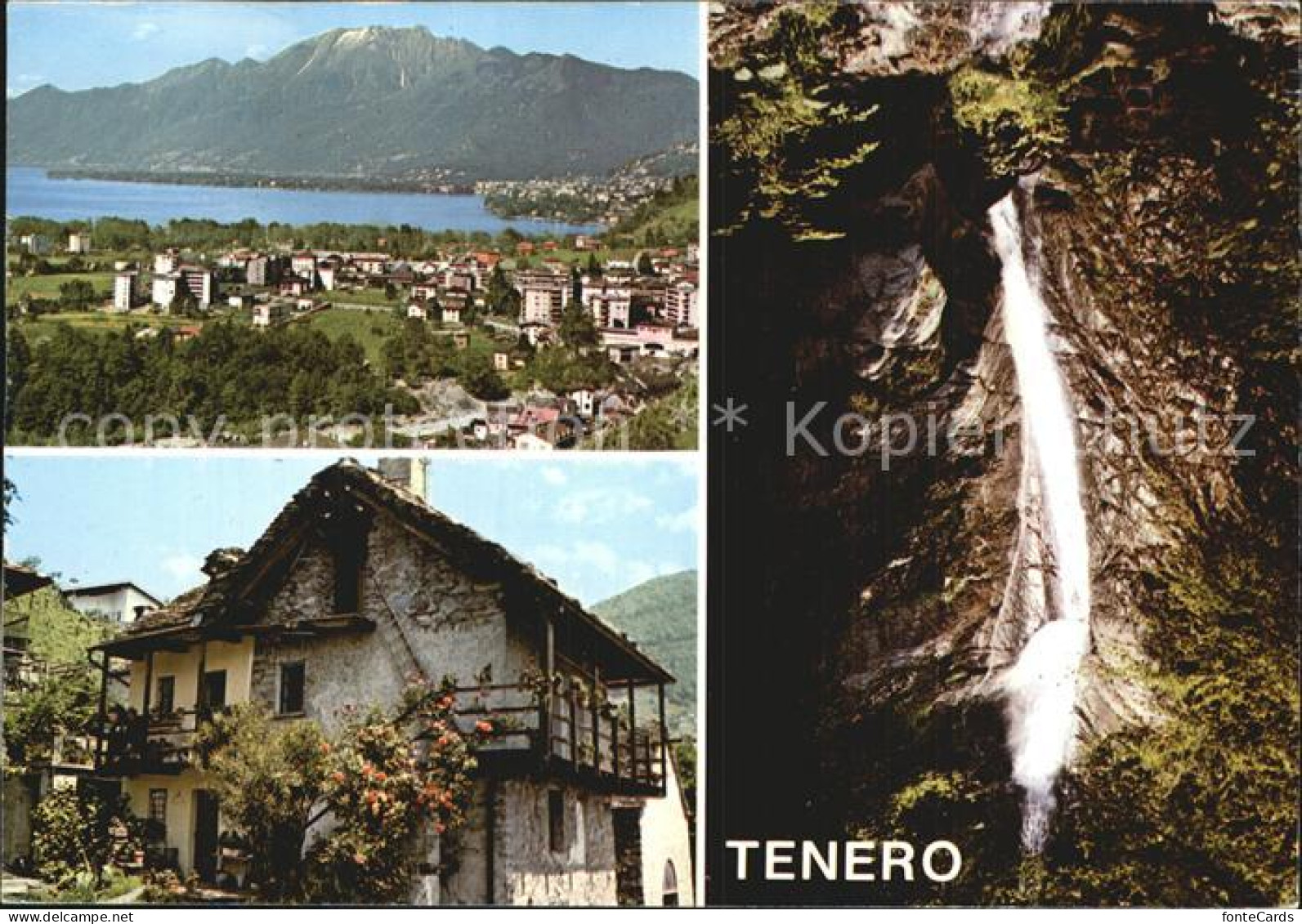 12606254 Tenero See Altes Haus Wasserfall Tenero - Andere & Zonder Classificatie