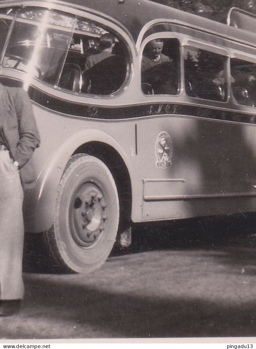 Autocar Société Monts-Jura Col De La Faucille Vacances 1947 - Automobile