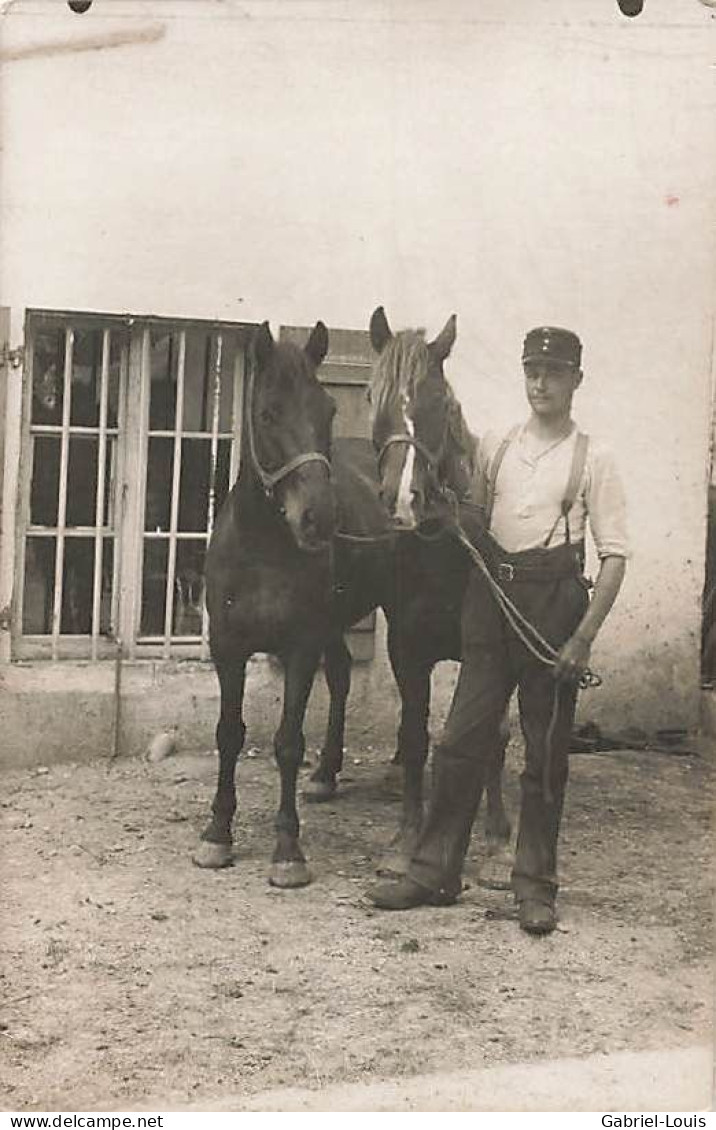 Carte Photo Dornach 1915 Militaria - Schweizer Armee - Armée Suisse -  Cavalier Dragon Guerre 1914-18 Mobilisation - Dornach