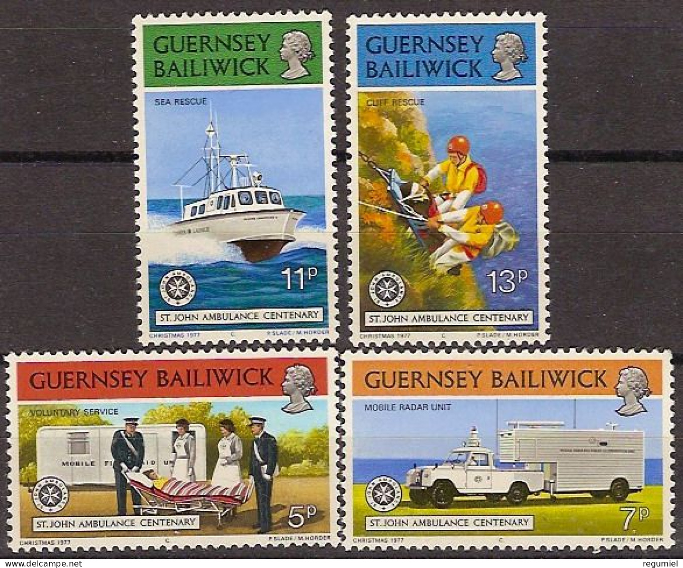 Guernsey 148/151 ** MNH. 1977 - Guernesey