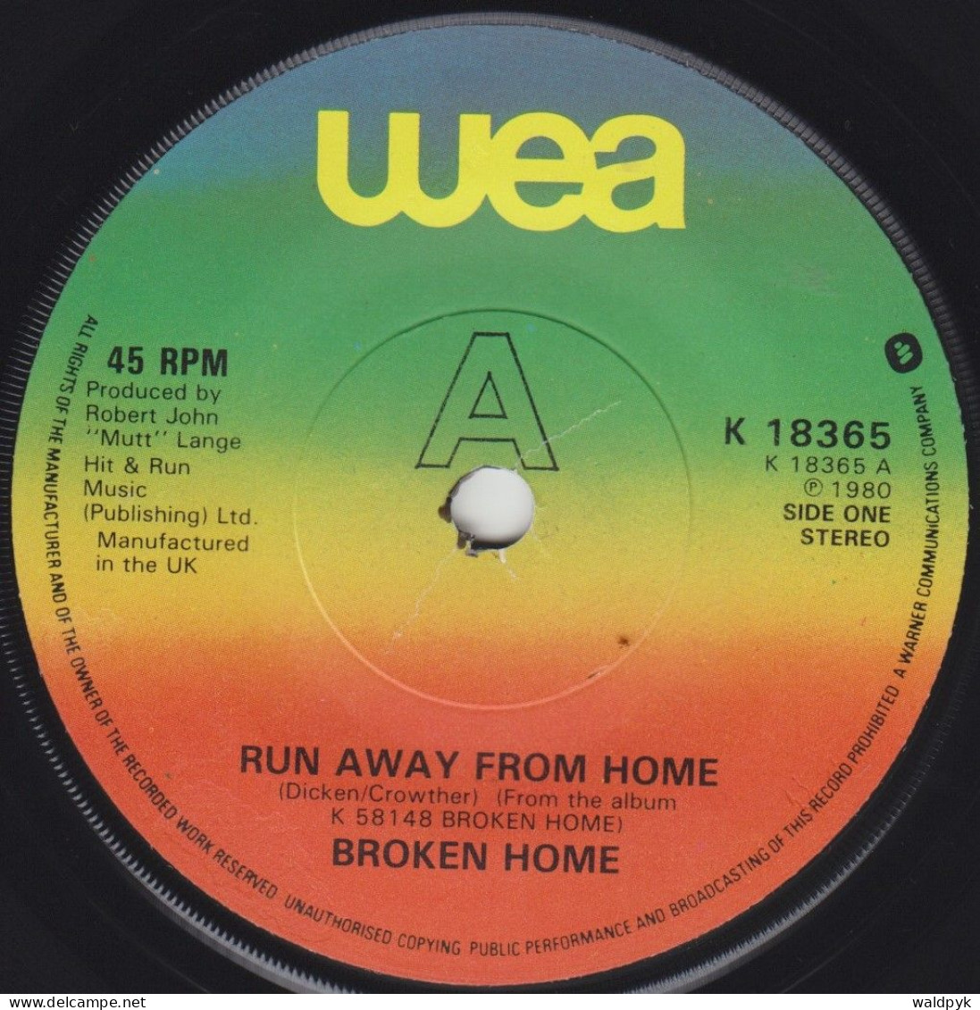 BROKEN HOME - Run Away From Home - Autres - Musique Anglaise