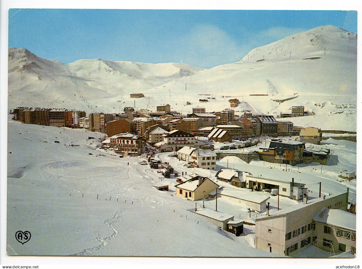 Valls D'Andorra - Vue Panoramique Du Pas De La Case Et De La Frontière Sous La Neige - Andorra