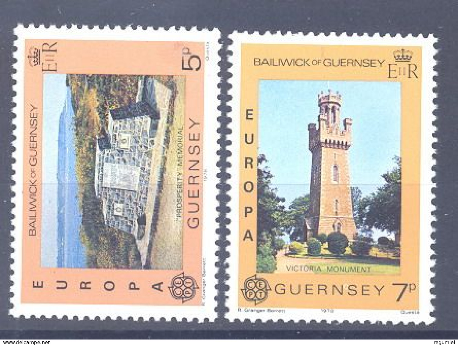 Guernsey 156/157 ** MNH. 1978 - Guernsey