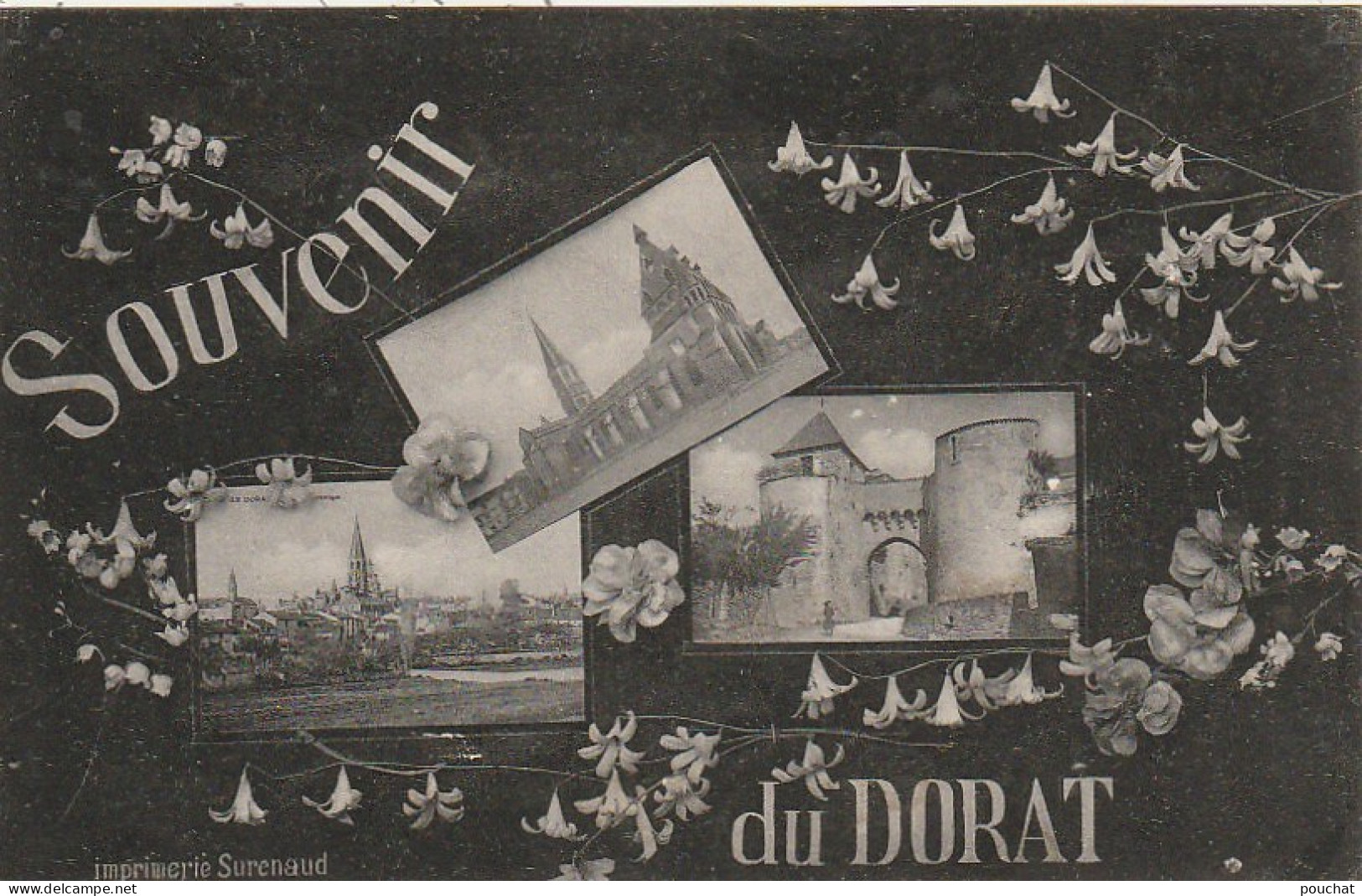 LE 12-(87) SOUVENIR DU DORAT - CARTE MULTIVUES - FLEURS - 2 SCANS - Le Dorat