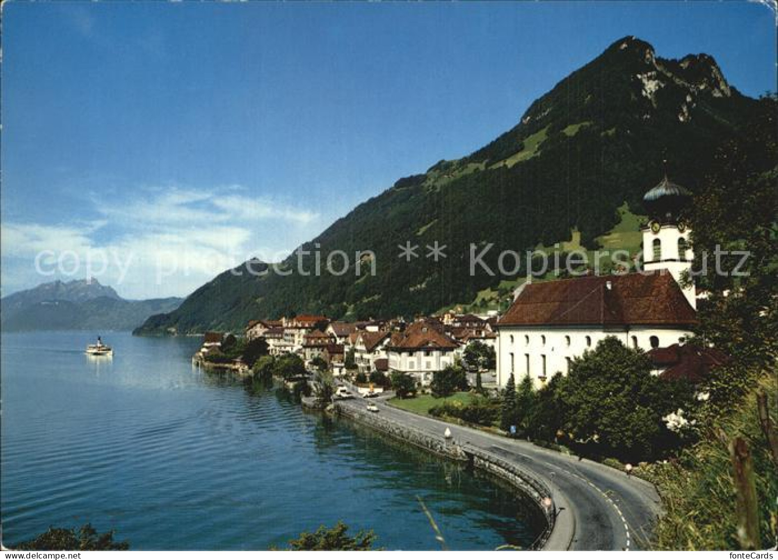 12603761 Gersau Vierwaldstaettersee Mit Pilatus Und Gersauerstock Gersau - Autres & Non Classés