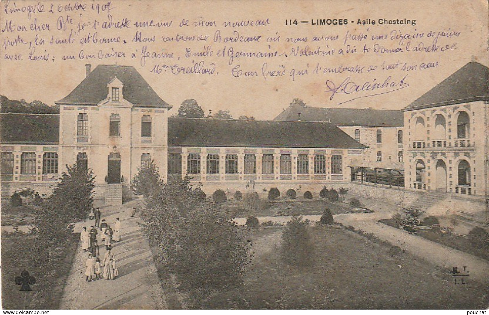 LE 12-(87) LIMOGES - ASILE CHASTAING - ANIMATION - 2 SCANS - Limoges