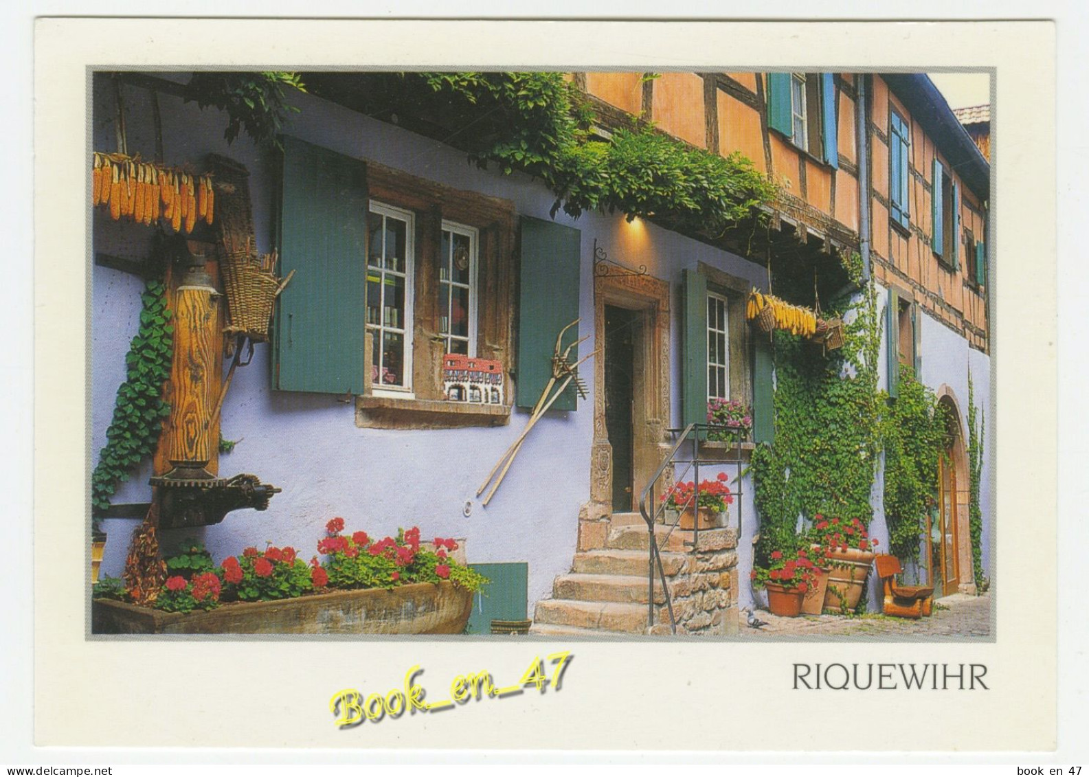 {91810} 68 Haut Rhin Riquewihr , Une Façade Colorée Et Fleurie - Riquewihr