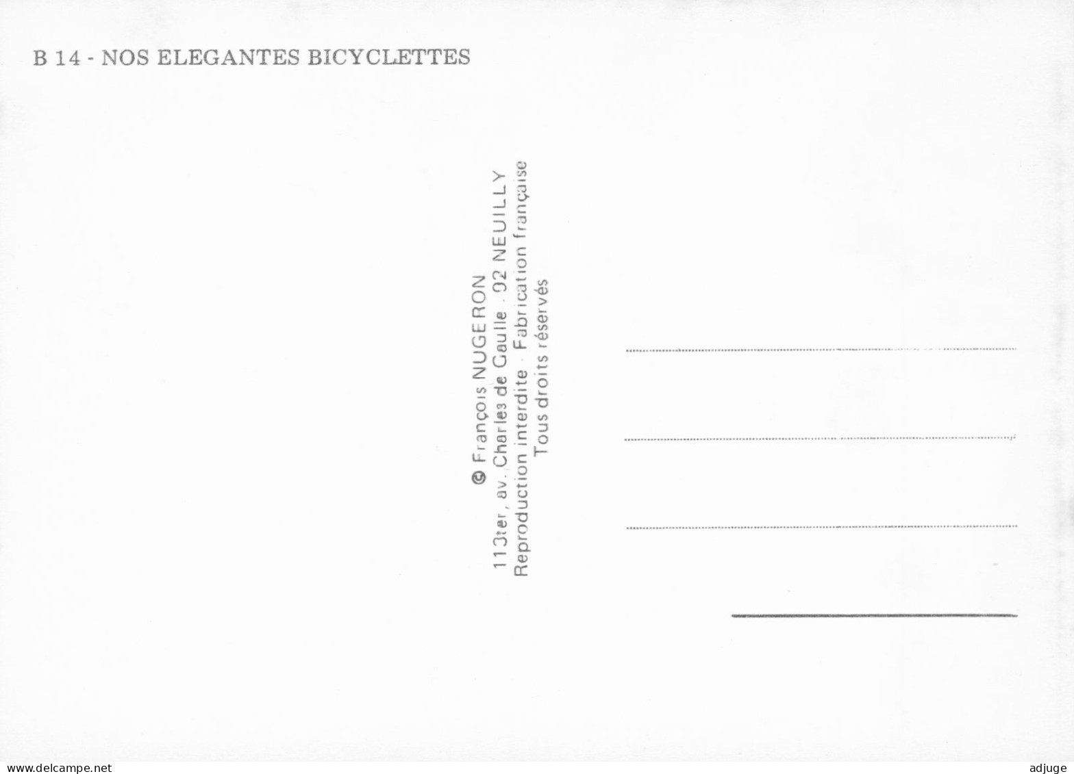 CPM- Affiche Publicité Cycles "LA GUÊPE" Bicyclette De Haute Précision, Paris, 10 Rue Du Fer à Moulin* TBE - Werbepostkarten
