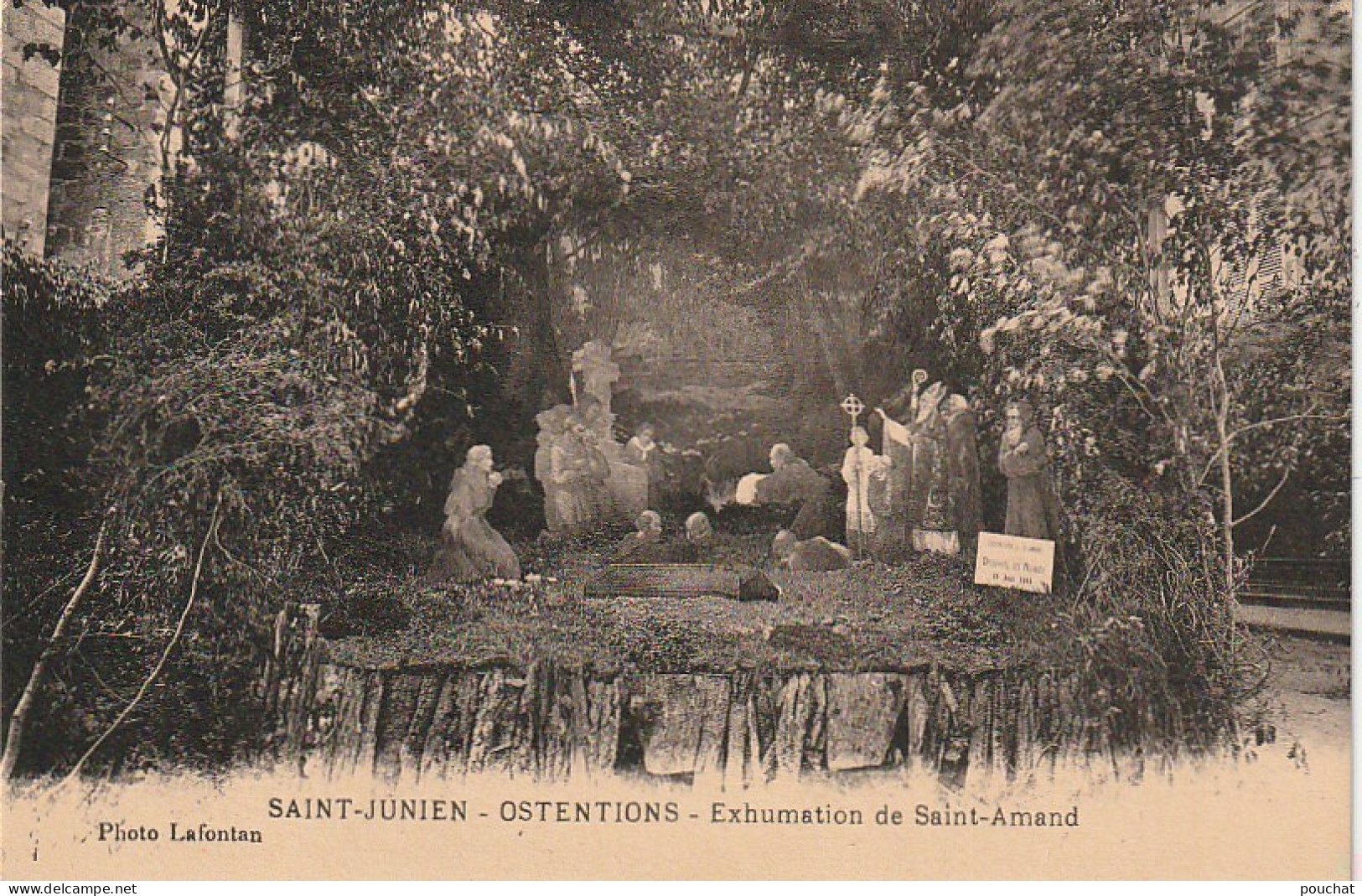 LE 13-(87) SAINT JUNIEN - OSTENTIONS - EXHUMATION DE SAINT AMAND - 2 SCANS - Saint Junien