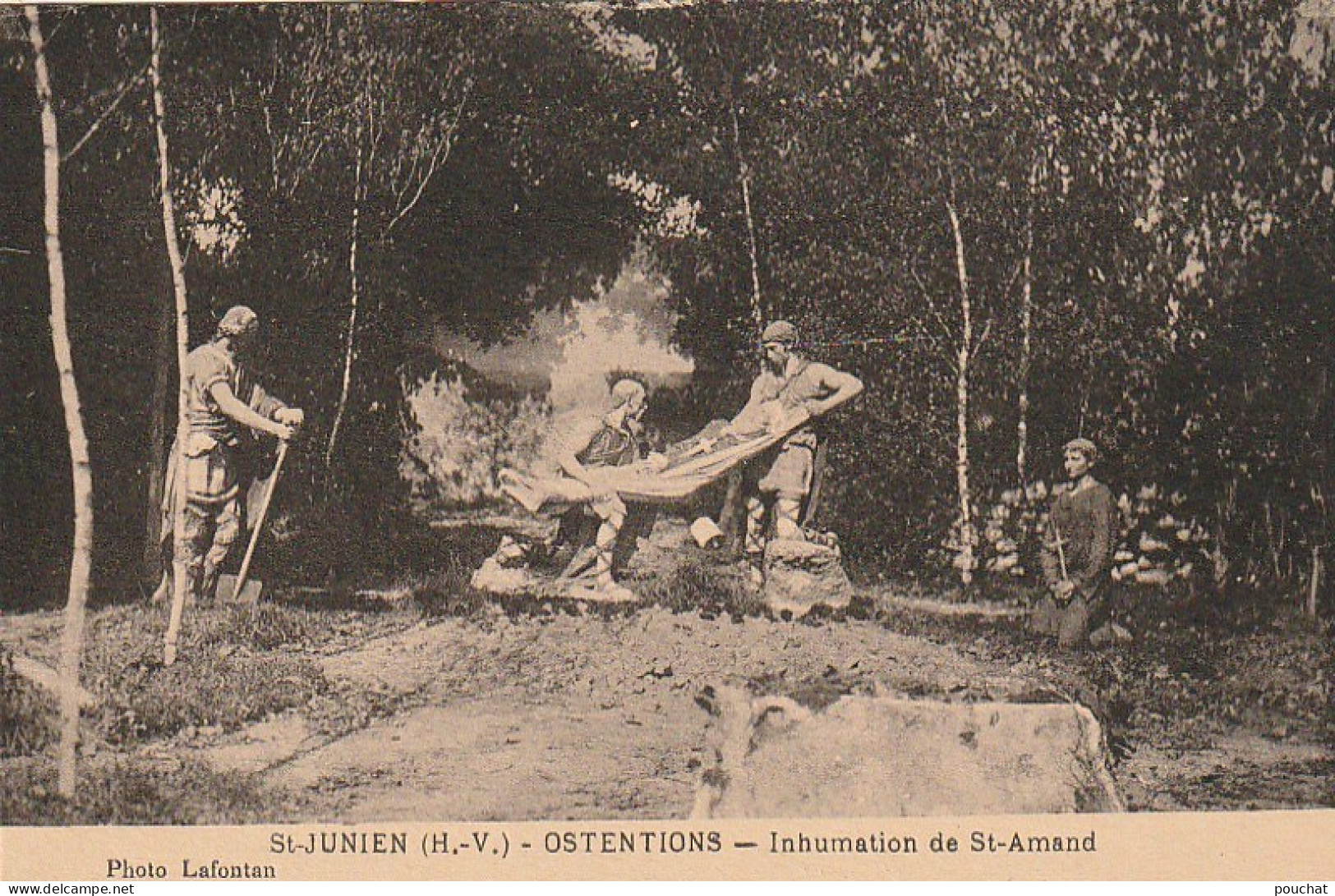 LE 13-(87) SAINT JUNIEN - OSTENTIONS - INHUMATION DE SAINT ARNAUD - 2 SCANS - Saint Junien