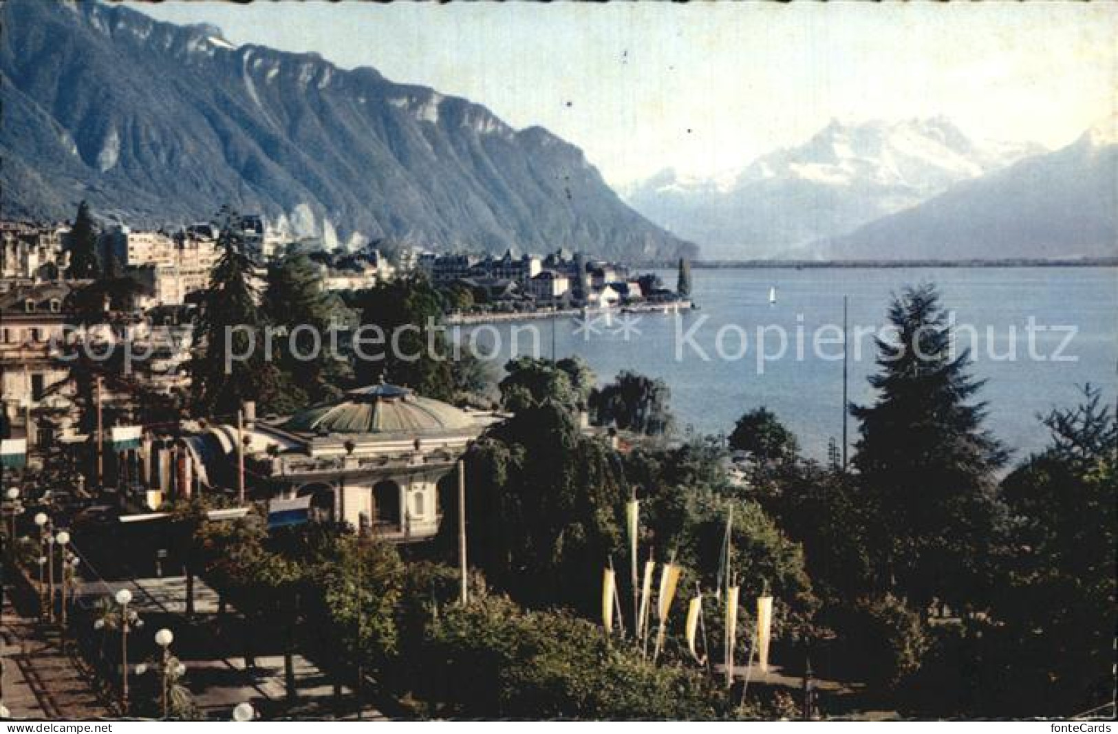 12602762 Montreux VD Pavillon Des Sports Et Les Dents Du Midi Lac Leman Genferse - Andere & Zonder Classificatie