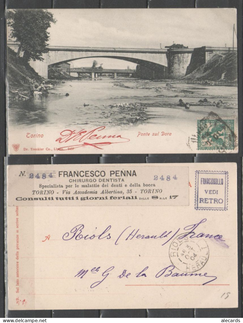 Torino - Ponte Sulla Dora - Lavandaie (con Pubblicità Dott. Penna Dentista) - Ponts
