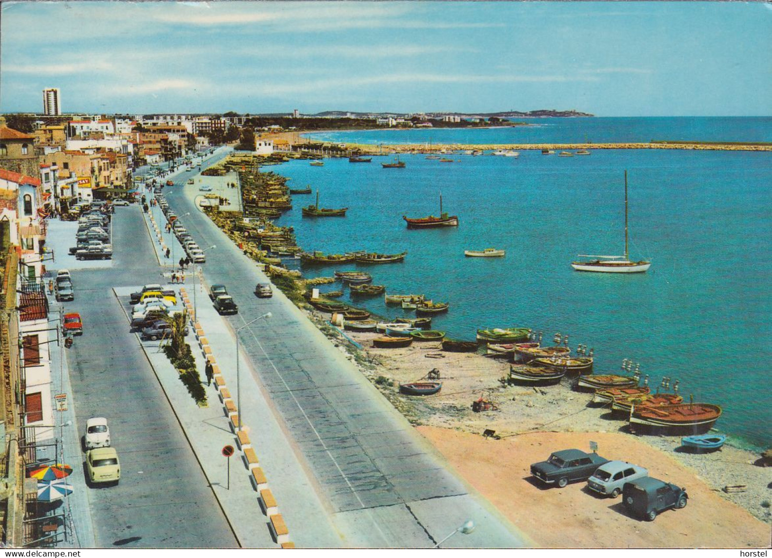 Spanien - Cambrils - Costa Dorada - Street - Cars - Citroën 2CV Kombi - Fiat 850 - Peugeot Uvm. - Nice Stamp - Tarragona