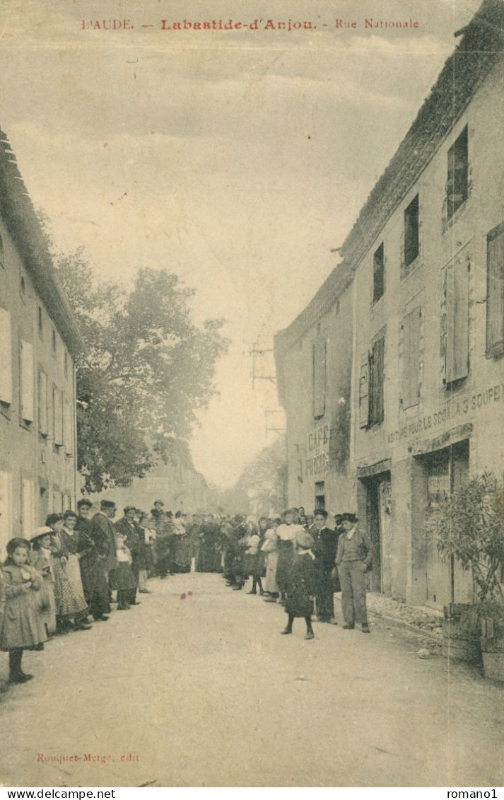 11)  LABASTIDE  D'  ANJOU  -  Rue Nationale - Autres & Non Classés