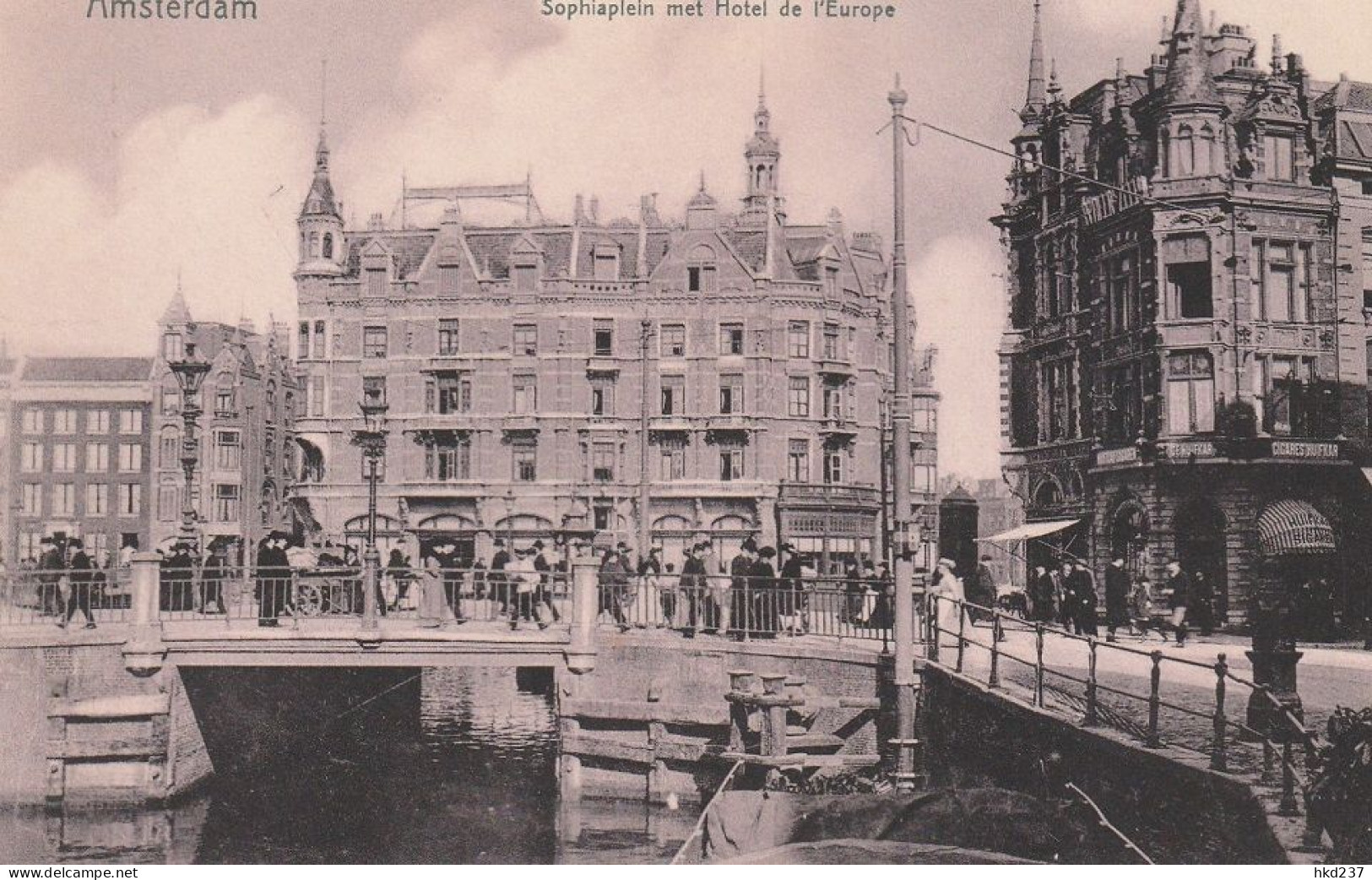 Amsterdam Sophiaplein Met Hotel De L'Europe Levendig Hoek Reguliersbreestraat   4780 - Amsterdam