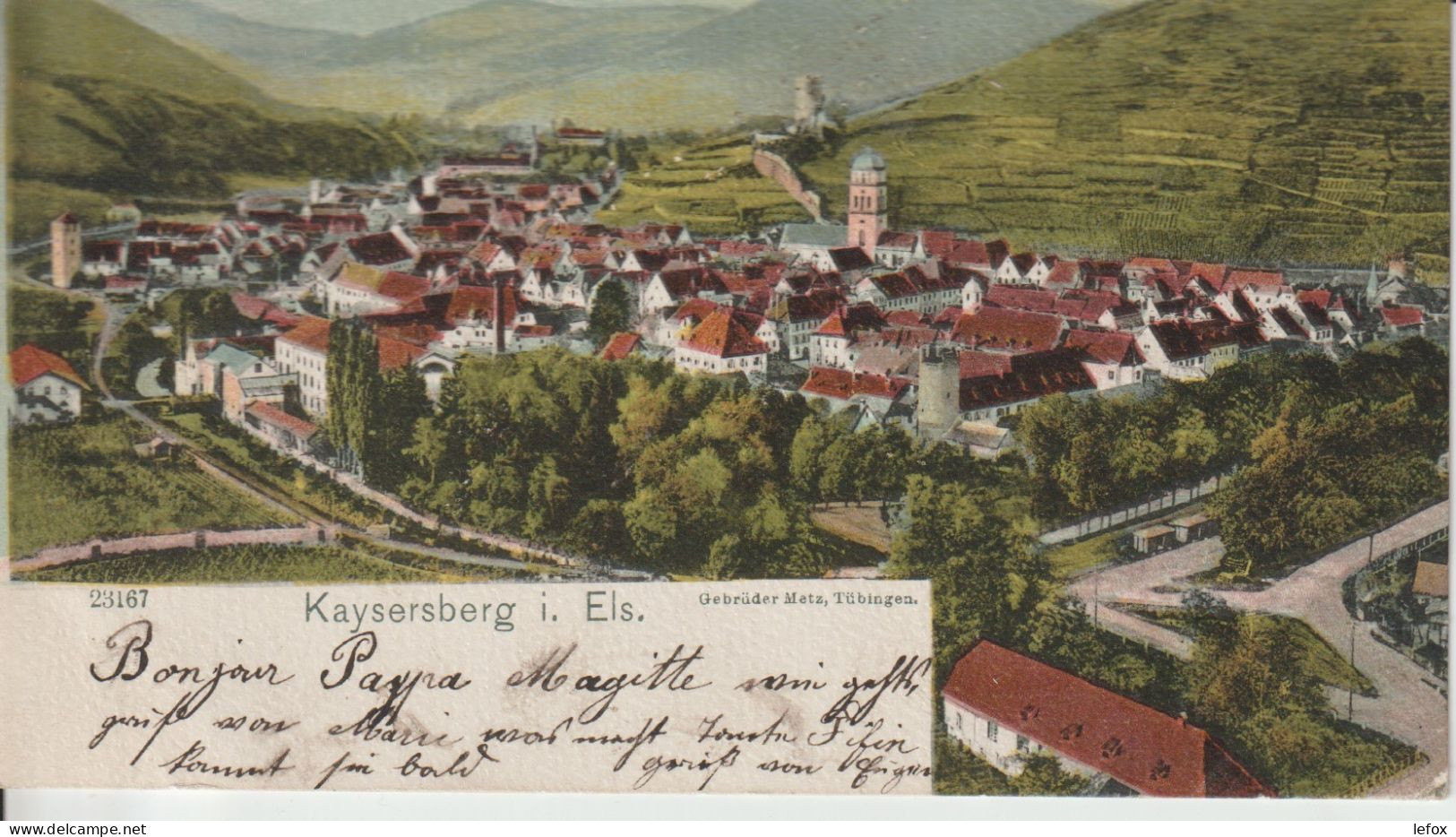 KAYSERBERG     VUE EN 1907 - Kaysersberg