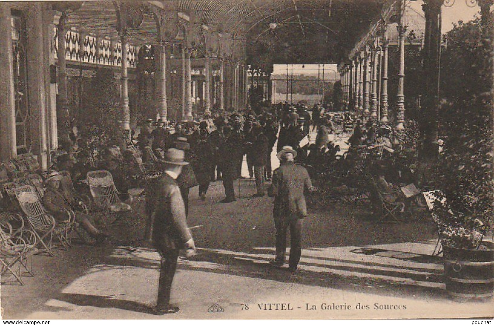 LE 14-(88) VITTEL - LA GALERIE DES SOURCES - ANIMATION - 2 SCANS  - Contrexeville