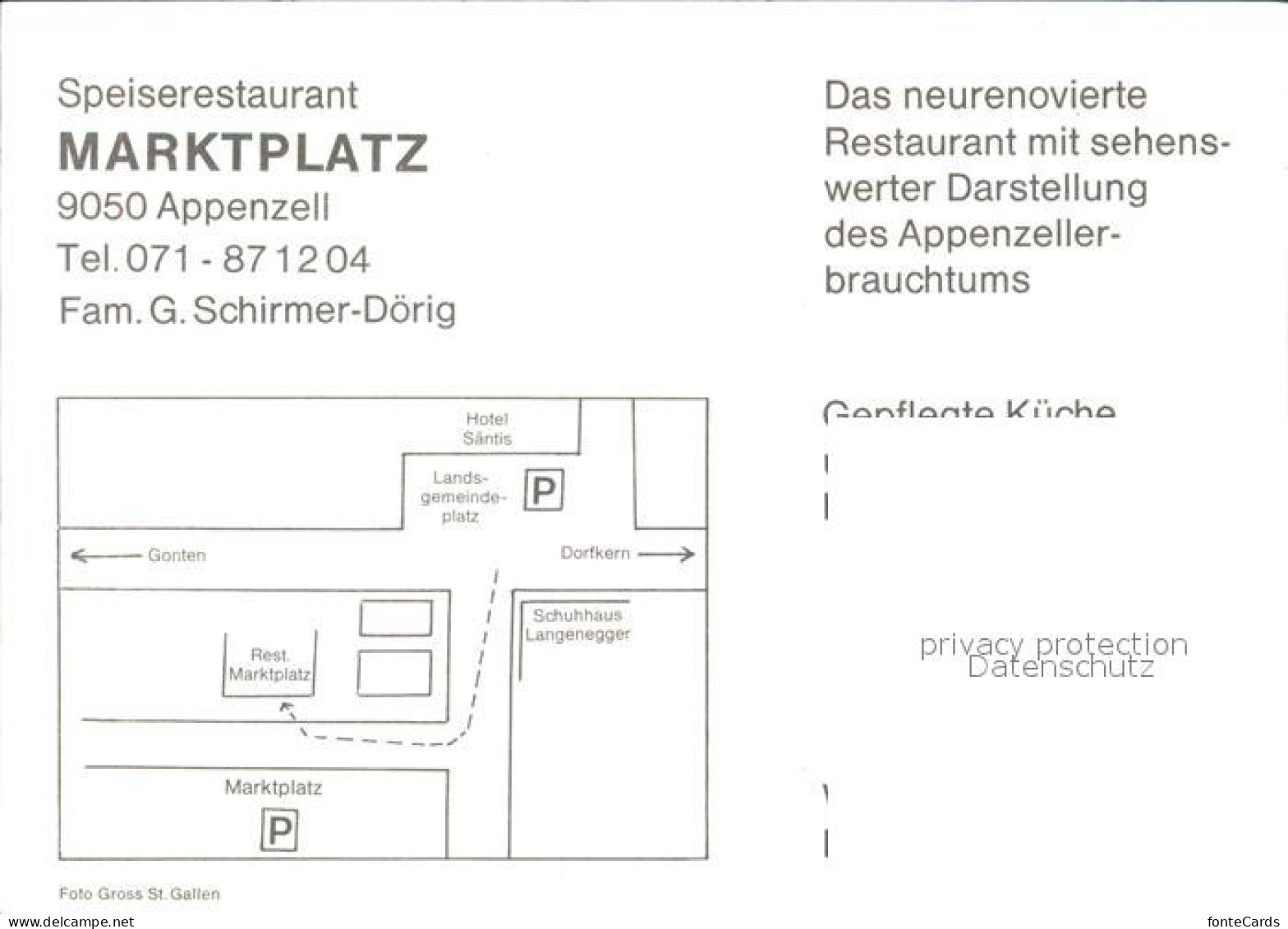12599713 Appenzell IR Speiserestaurant Marktplatz Appenzell IR - Andere & Zonder Classificatie
