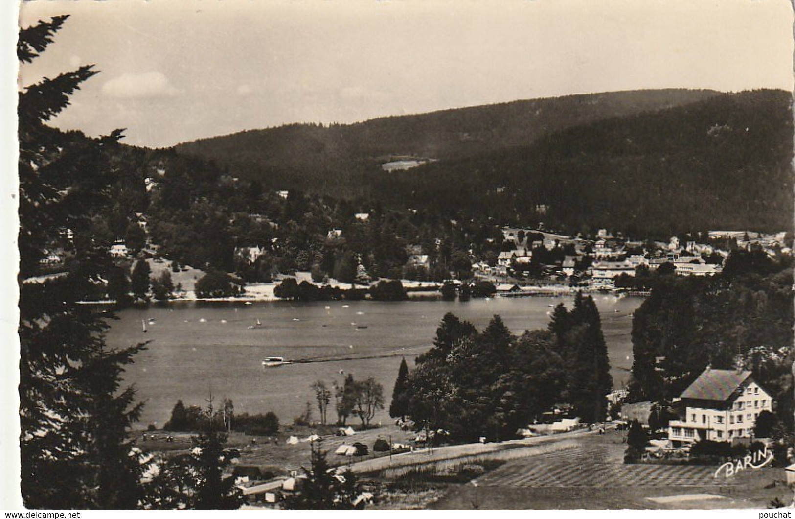 LE 15-(88) GERARDMER - L' HOTEL DE RAMBERCHAMP ET LES CAMPEURS AU BORD DU LAC - 2 SCANS  - Gerardmer