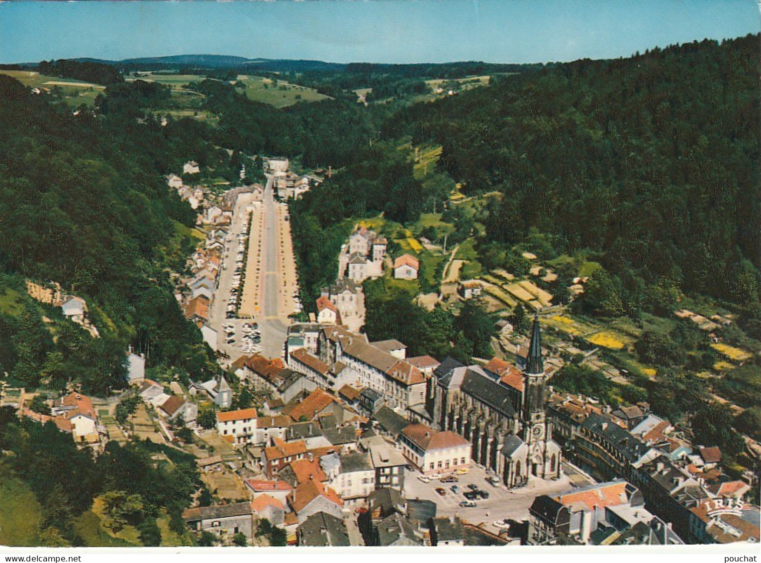 LE 15-(88) PLOMBIERES LES BAINS - VUE GENERALE - CARTE COULEURS  - 2 SCANS  - Plombieres Les Bains