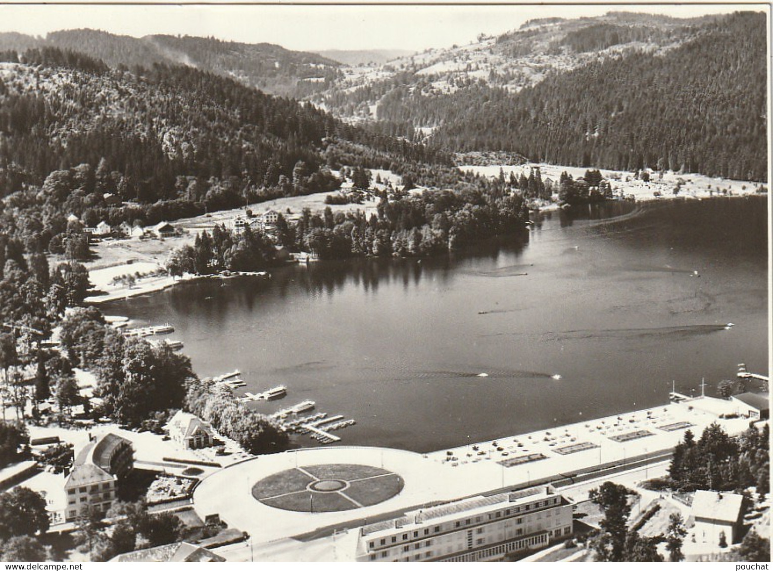 LE 15-(88) GERARDMER  ET SON LAC - CARTE PUBLICITAIRE LINVOSGES  - 2 SCANS  - Gerardmer