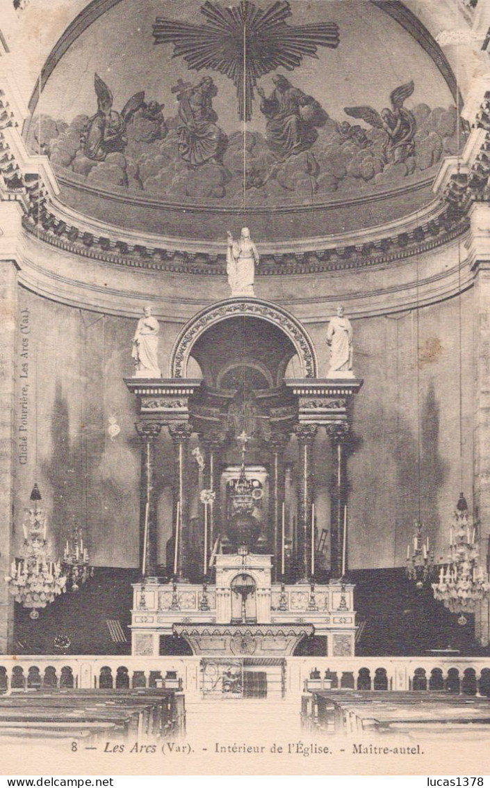 83 / LES ARCS / INTERIEUR DE L EGLISE / MAITRE AUTEL - Les Arcs