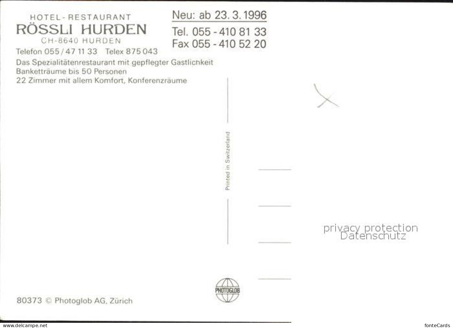 12598300 Hurden Hotel Restaurant Roessli Hurden - Other & Unclassified