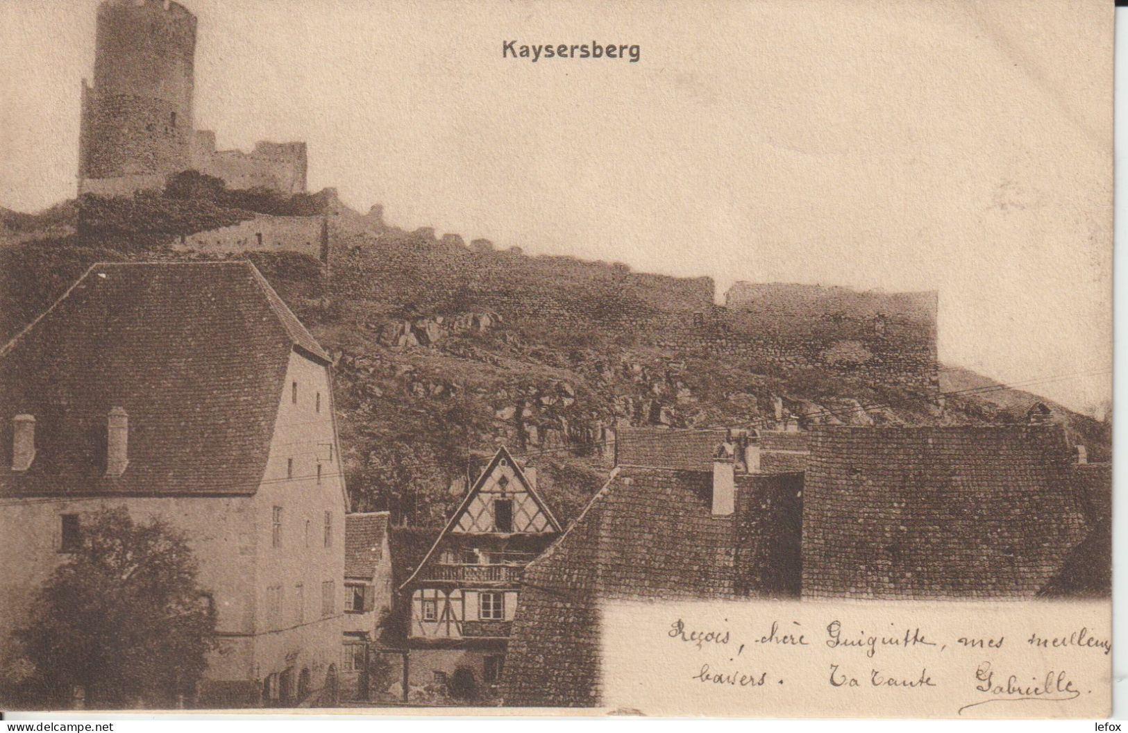 KAYSERBERG     VUE EN 1904 - Kaysersberg